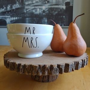 Rae Dunn Mr Mrs Cereal Soup Bowls Set Wedding